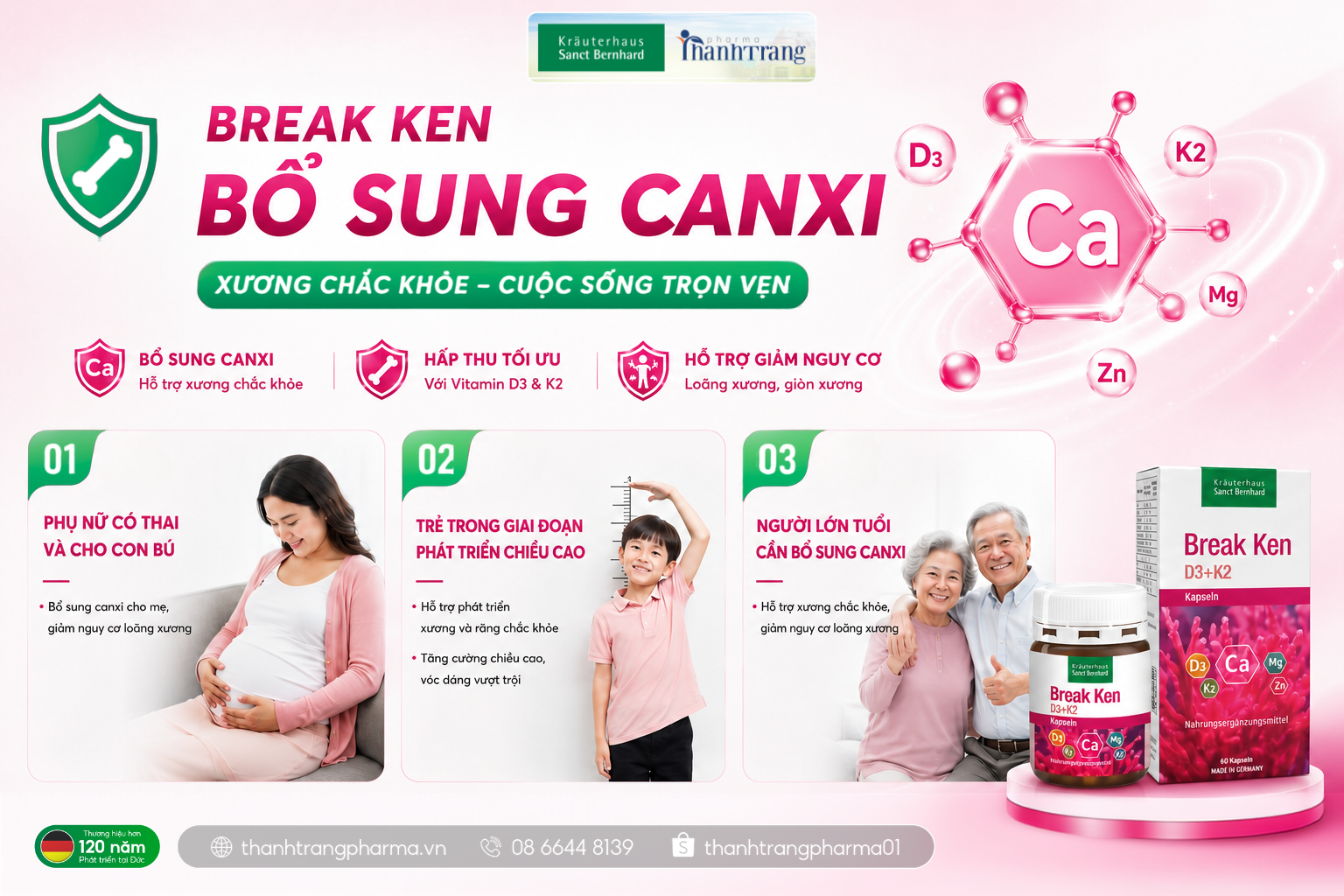 canxi tảo biển đỏ